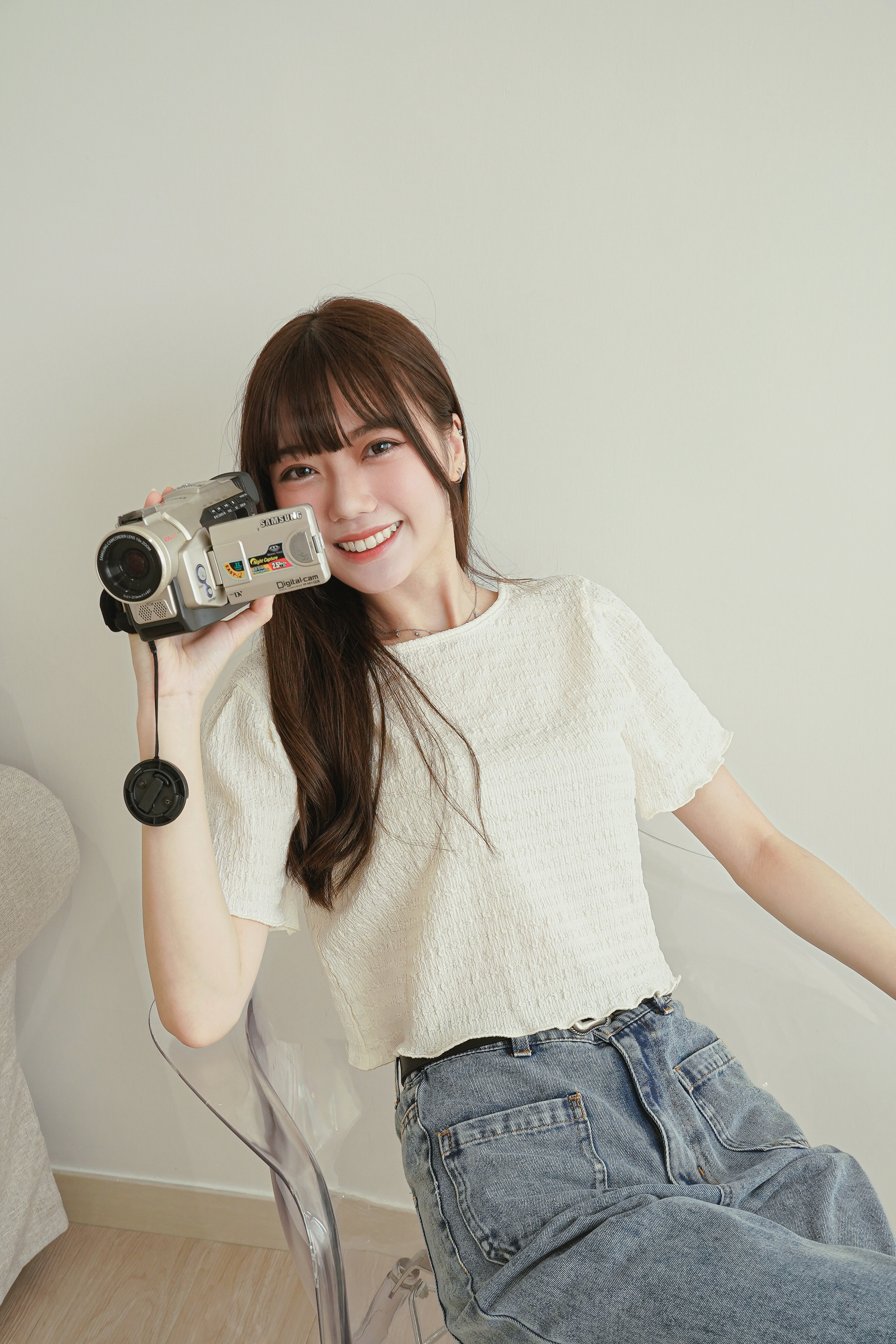 皺布短款上衣 - 10217