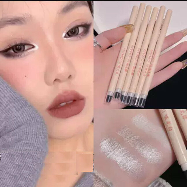 Hot Selling Ins Style Flash Silkworm Pen-Pearl White