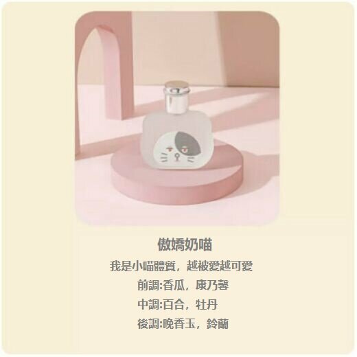 Popular Cartoon Meow Bottle Perfume (Tsundere Cat) [50ml]