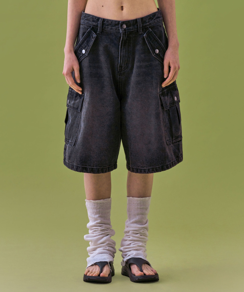 Fancyclub CROSS POCKET CARGO PANTS ☆FANCY CLUB☆ CARGO PIN TUCK