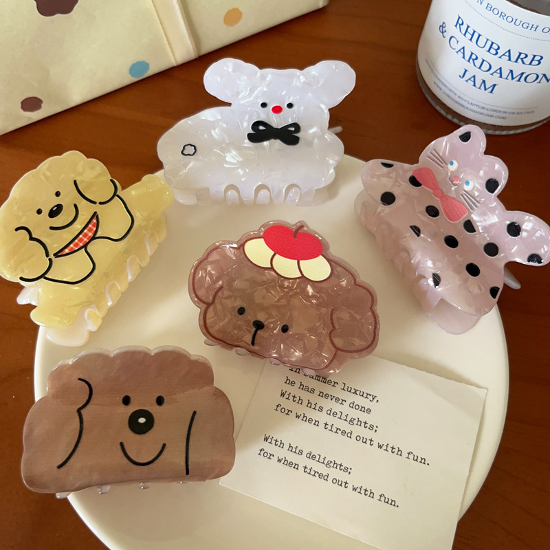 《70112》貝殼感可愛小動物小抓夾