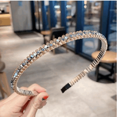 Popular headband headband (silver gray)