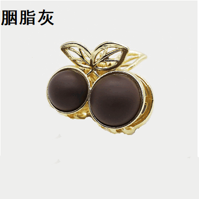 爆款櫻桃髮夾抓夾 髮夾(胭脂灰）