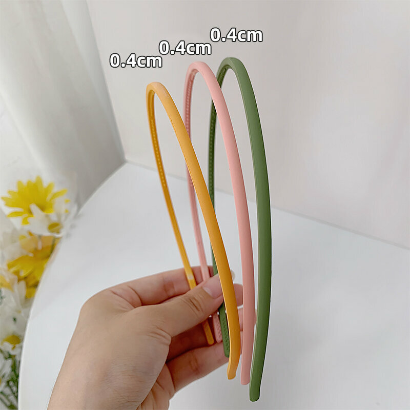 Hotly recommended fashionable headband (fine yellow + pink + green - 3-piece set)