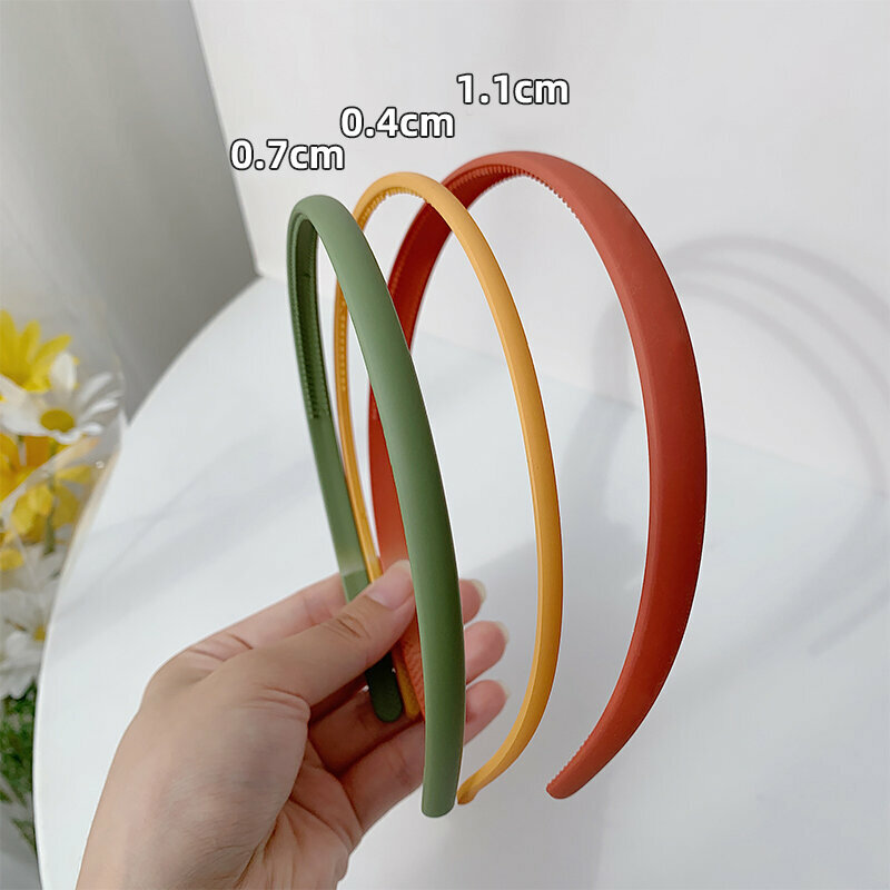 Hot recommended fashionable headband (wide orange + wide green + thin yellow - 3 piece set)