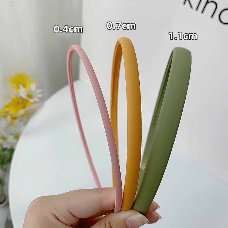 Hot recommendation of fashionable headbands (wide green + wide yellow + fine pink - 3 piece set)