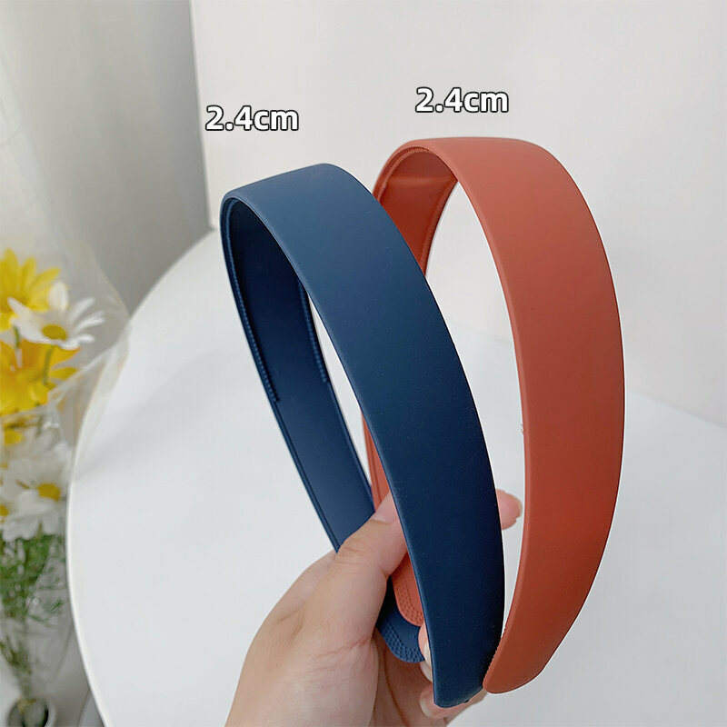 Hot Recommended Fashion Hairbands and Headbands (Extra Wide Navy + Orange - 2 Piece Set)