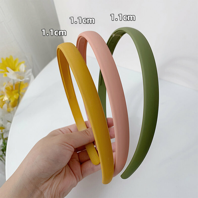 Hot recommendation of fashionable headbands (widened green + pink + yellow - 3-piece set)