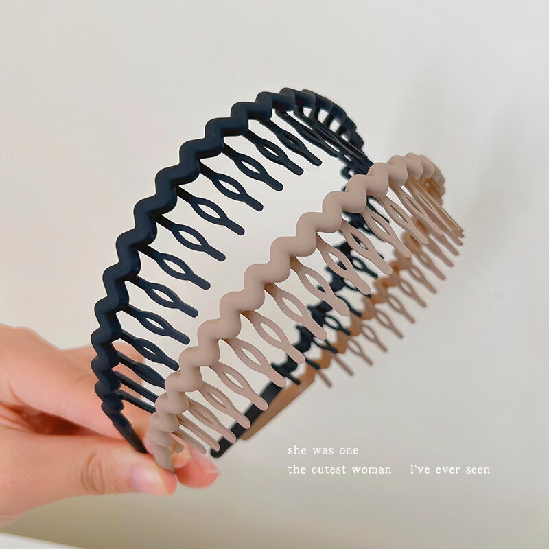 Hot recommended fashionable headband (black + khaki)