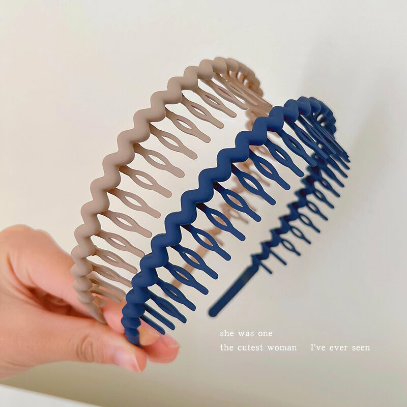 Hot recommended fashionable headband (khaki + navy blue)