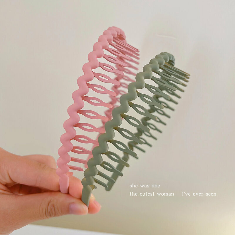 Hot recommended fashion headband (pink + green)