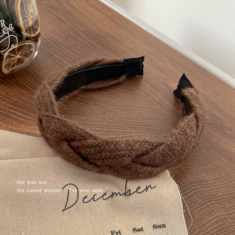 Hot Recommended Fashion Hairbands and Headbands (Dark Coffee Hemp Flower)