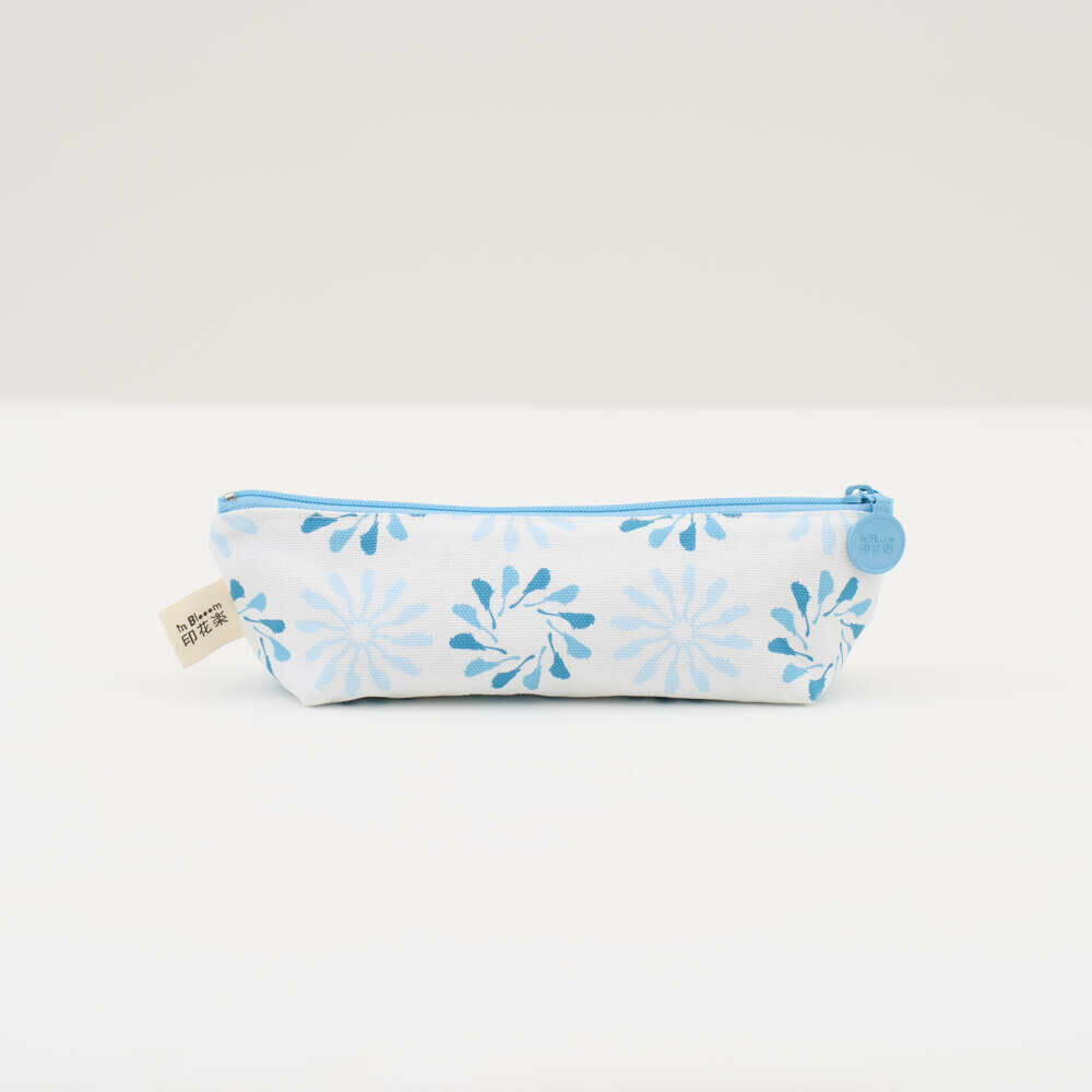 Pencil Case/Black Drongo Circles/Bright Skies