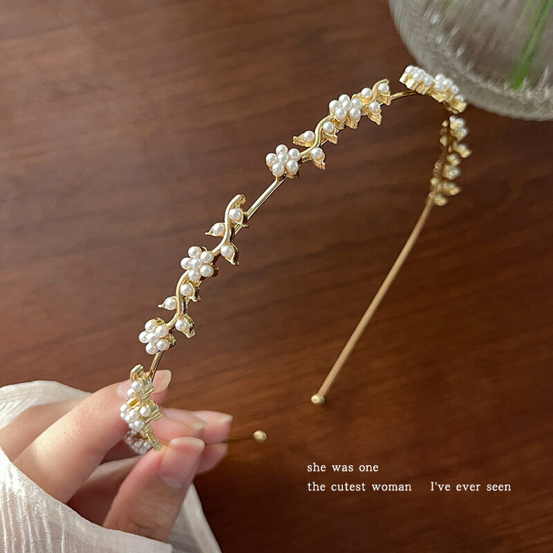 New fashion headband headband headband (pearl flower style)