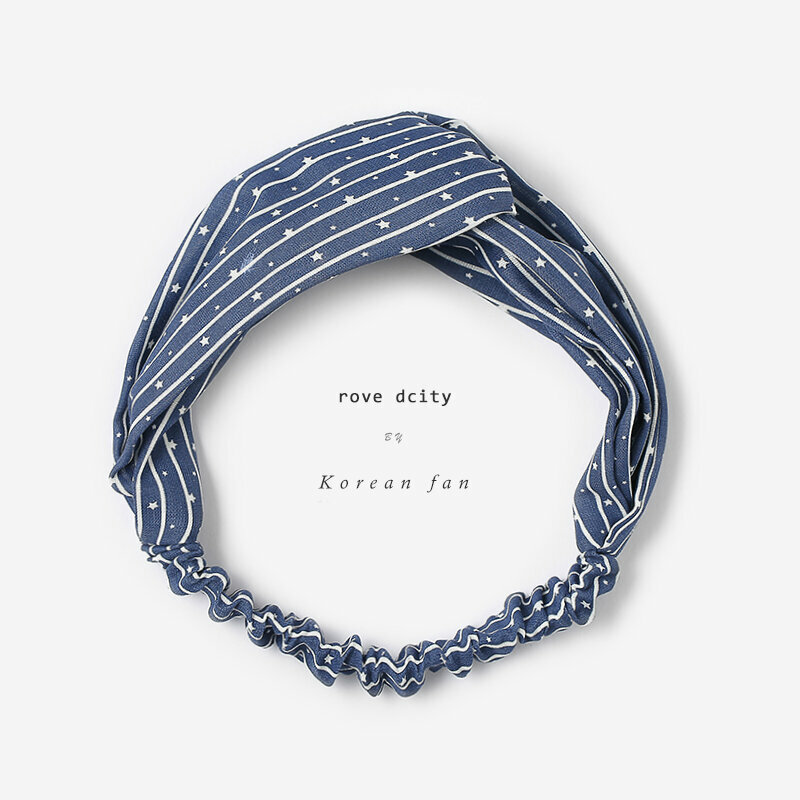 New fashion headband headband headband (blue star)