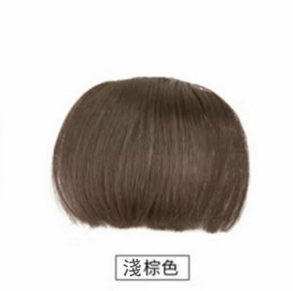 Hot Recommended Real Hair Manga Bangs [No Sideburns-Light Brown]