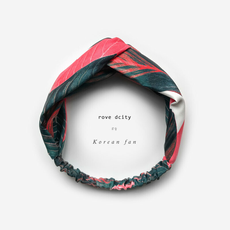 Hot recommended fashionable headbands and headbands (leaves-red and green)