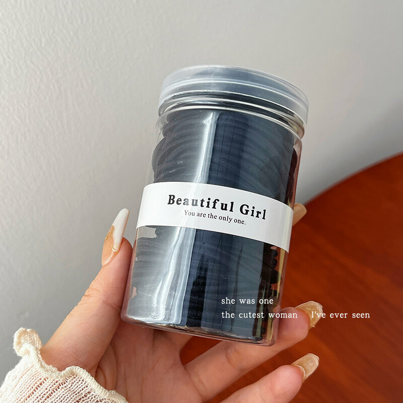 Hot push high elastic hair band, rubber band, hair rope and headband (black thick style - about 100 pieces)