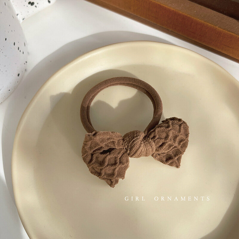 Hot push high elastic hair band elastic hair rope headband (light coffee)