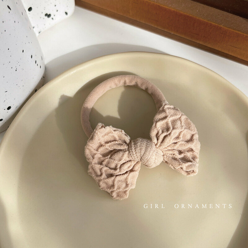 Hot push high elastic hair band elastic hair rope headband (light khaki)