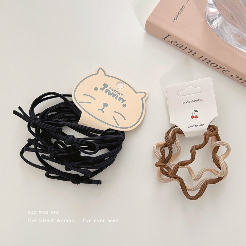 Hot push high elastic hair band elastic hair rope headband (Bai Heng-2 pieces)