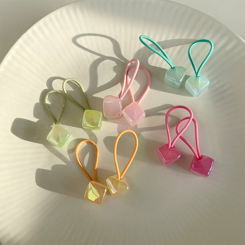 Hot push high elastic hair band elastic hair rope headband (square 10 pieces)