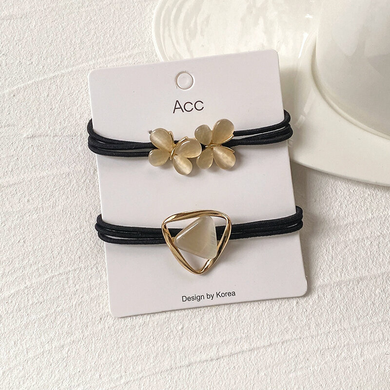 Hot style high elastic hair band elastic hair rope headband (butterfly + triangle)