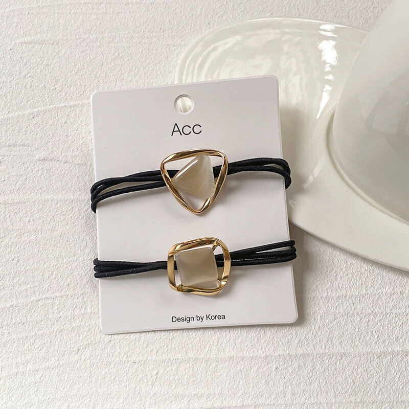 Hot push high elastic hair band elastic hair rope headband (triangle + square)