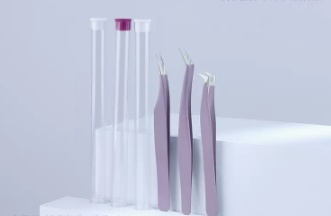 Popular false eyelash tweezers (poppy poppy clip + obtuse-angle gold feather clip + dolphin clip [popular combination] + 3 storage cylinders)