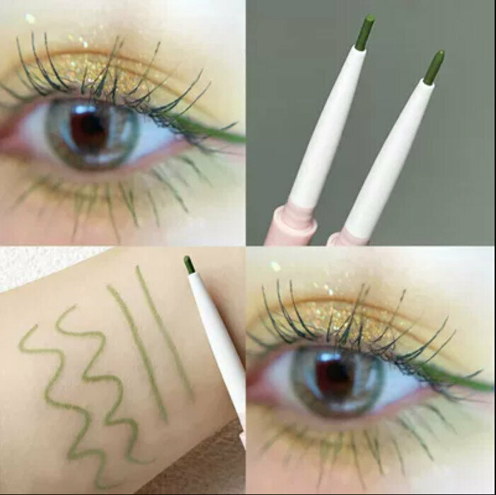 The most popular long-lasting non-smudge eyeliner gel pen for beginners-#04 mint green
