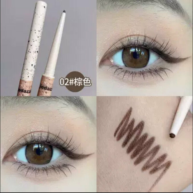 Hot style novice make-up long-lasting non-smudge eyeliner gel pen-#02 Brown