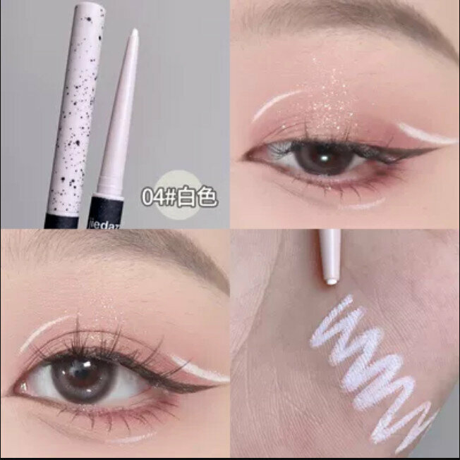 Hot style novice make-up long-lasting non-smudge eyeliner gel pen-#04 White