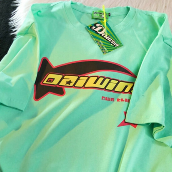 Hot selling lettered half-sleeved couple cotton and linen short-sleeved T-shirt [cyan] [S-XL size] (please contact customer service to confirm the delivery size after placing the order)