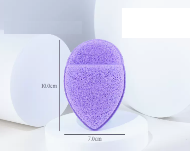 新款洗臉撲（紫色水滴型1只）