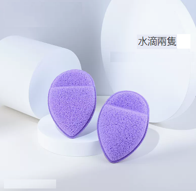 New facial wash puff (water drop type 2 pieces)