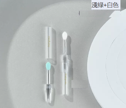 新款唇刷口紅刷唇膏掃（淺綠1支+白色1支）