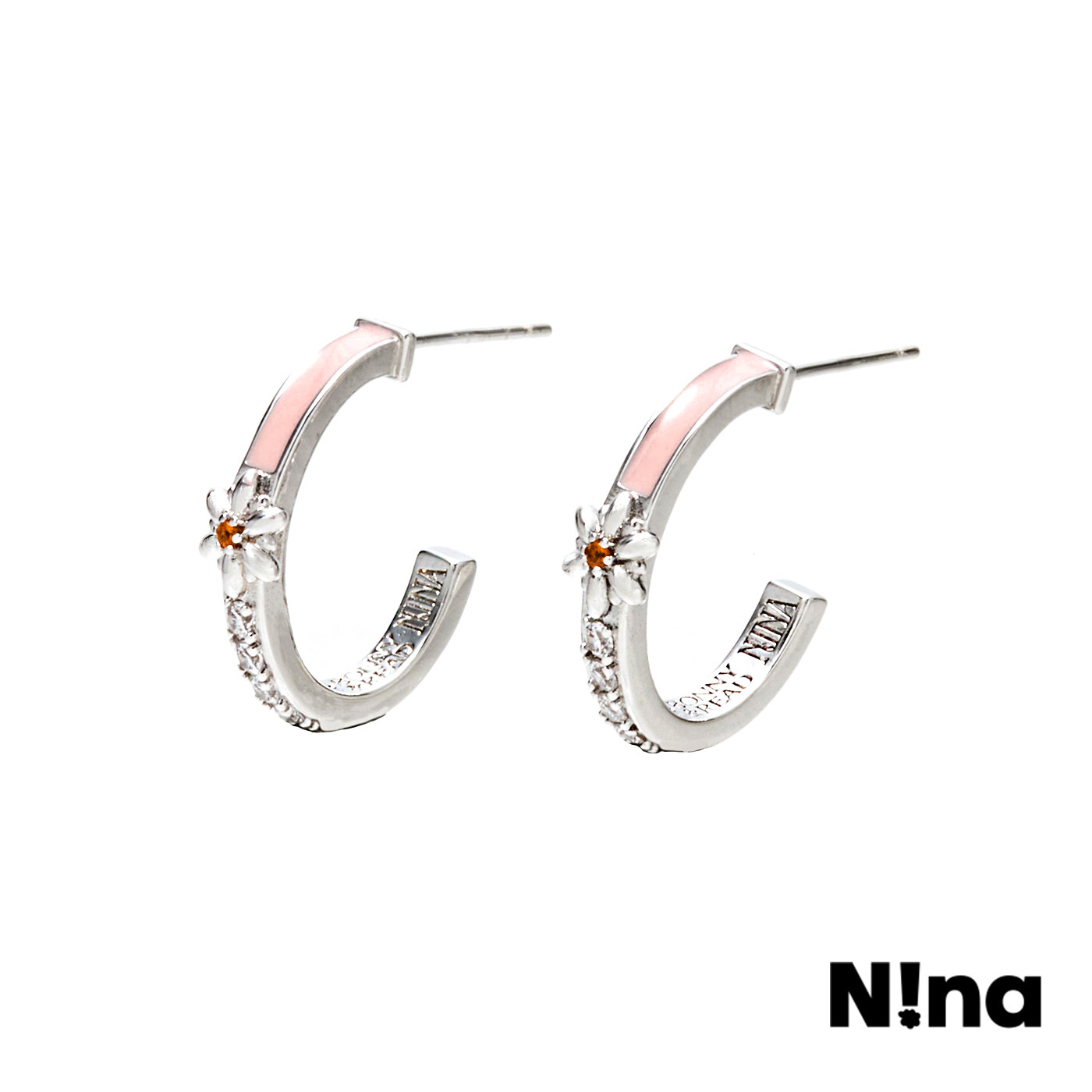 平價飾品,銀針,NIna聯名款,花,耳環