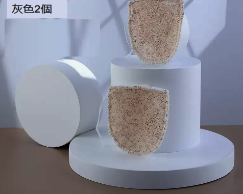 Hot selling facial cleansing sponge (grey 2 pieces)