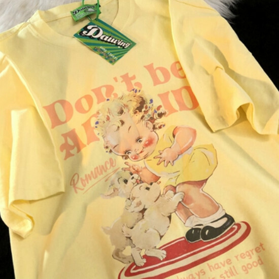Hot selling dog loose cotton and linen short-sleeved T-shirt [yellow] [S-XL size] (please contact customer service to confirm the delivery size after placing the order)