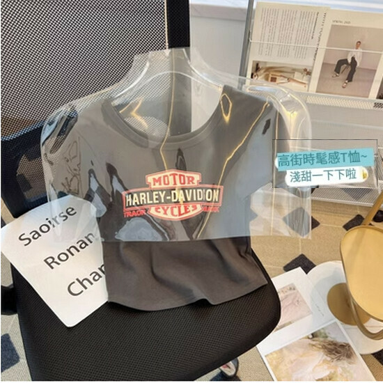 熱賣U領短袖T恤【灰色】【S-L碼】（下單後請聯絡客服確認發貨尺碼）