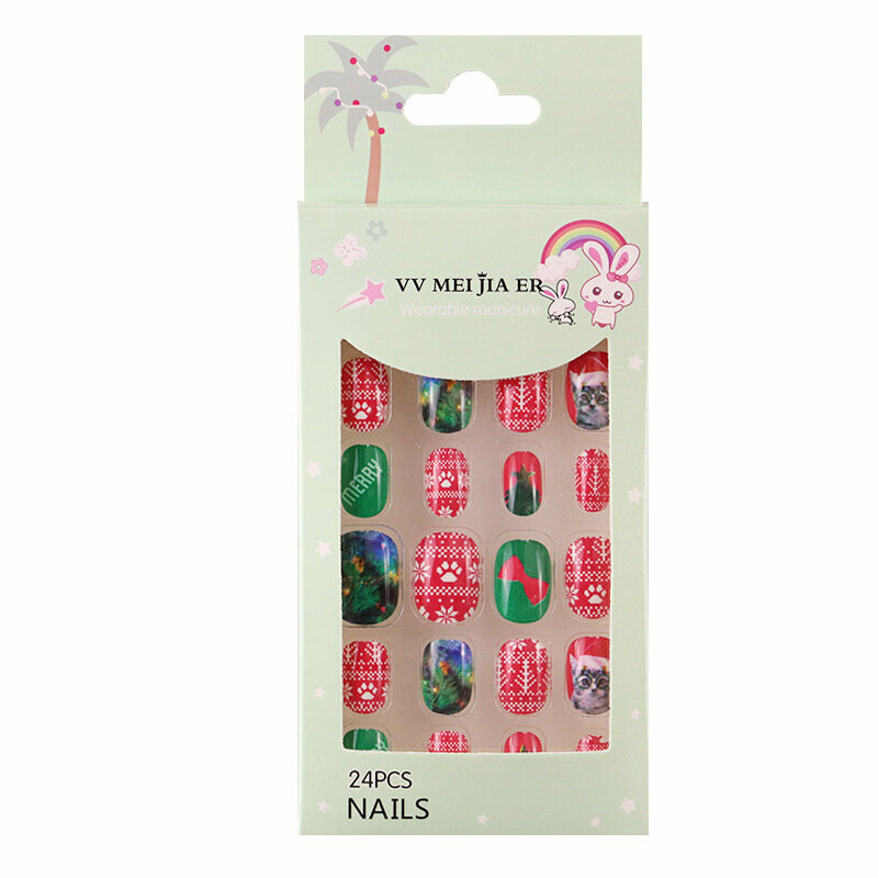 熱賣兒童美甲甲片 假指甲片(12)
