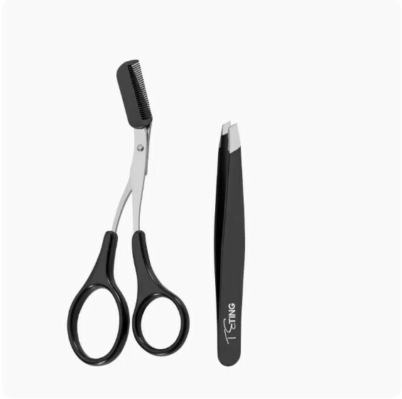 The most popular and safe eyebrow trimming tool (eyebrow comb + eyebrow clip)