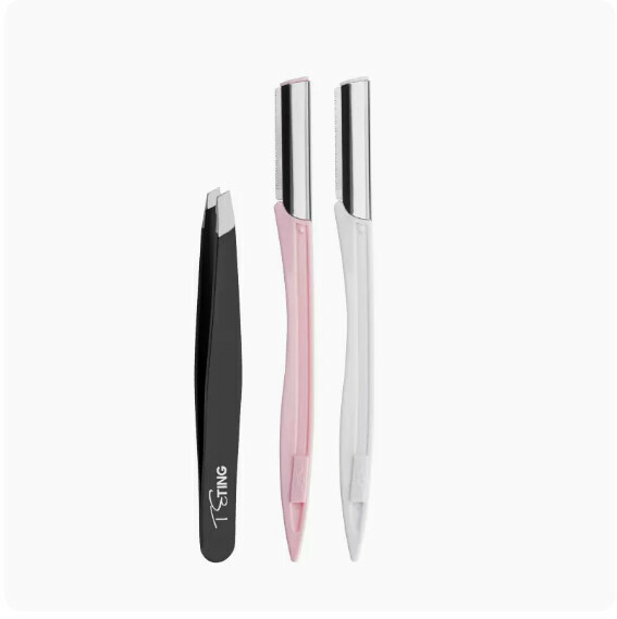 The most popular and safe eyebrow shaping tool (eyebrow clip + macro eyebrow razor 2-piece set)