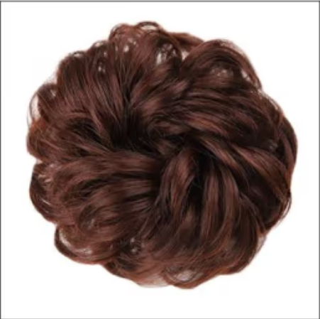 Popular 1-pack cute ball-head curling hair tie (specifications: natural black, natural color, dark brown, light brown) (please contact customer service to confirm the delivery color after placing the order)