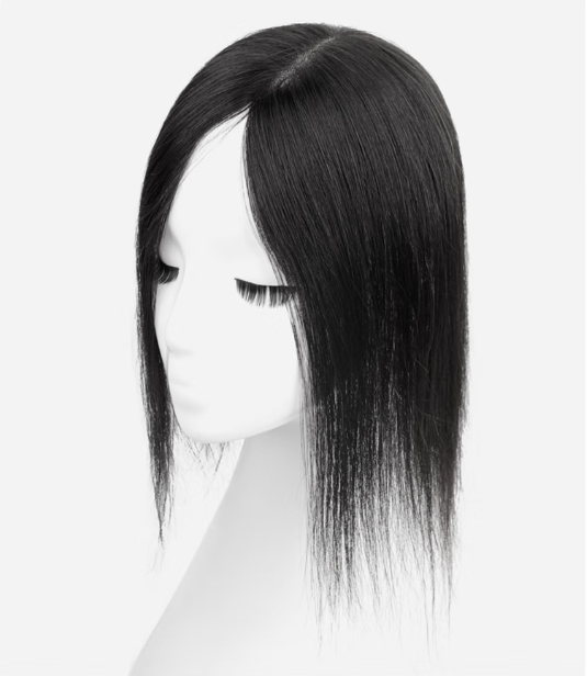 Hot style 1 pack imitation needle bangs (natural color/dark brown) (specification: 9*14*30CM/9*14*40CM) (please contact customer service to confirm the delivery color and size after placing the order)