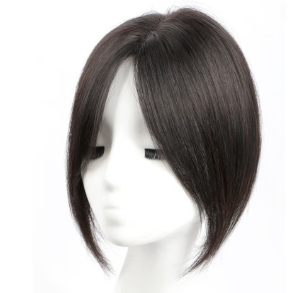爆款1個裝無痕八字瀏海假髮（自然色/摩卡棕）（規格：12*13*25CM）（下單後請聯絡客服確認發貨顏色）