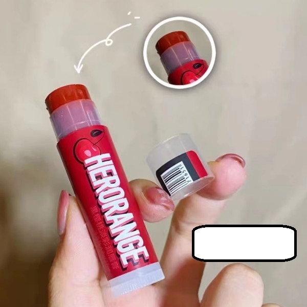 Popular autumn and winter colored lip balm for women, moisturizing, moisturizing, exfoliating and diluting lip lines, colorless student affordable lipstick (black cherry (strawberry red))