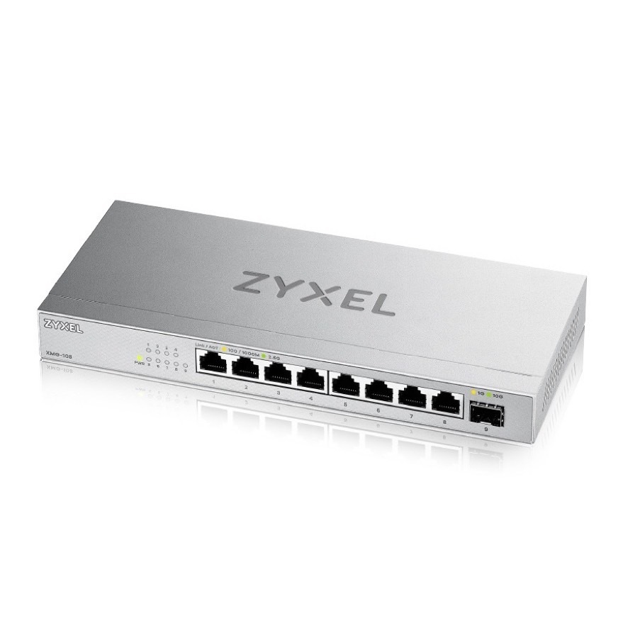 ZyXEL 合勤 XMG-108 9埠 Multi-Gig 無網管交換器