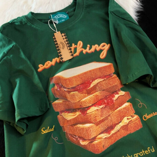 Hot Selling Salt Cool Style Short Sleeve T-Shirt [Green] [S-XL Size] (Please contact customer service to confirm the delivery size after placing the order)