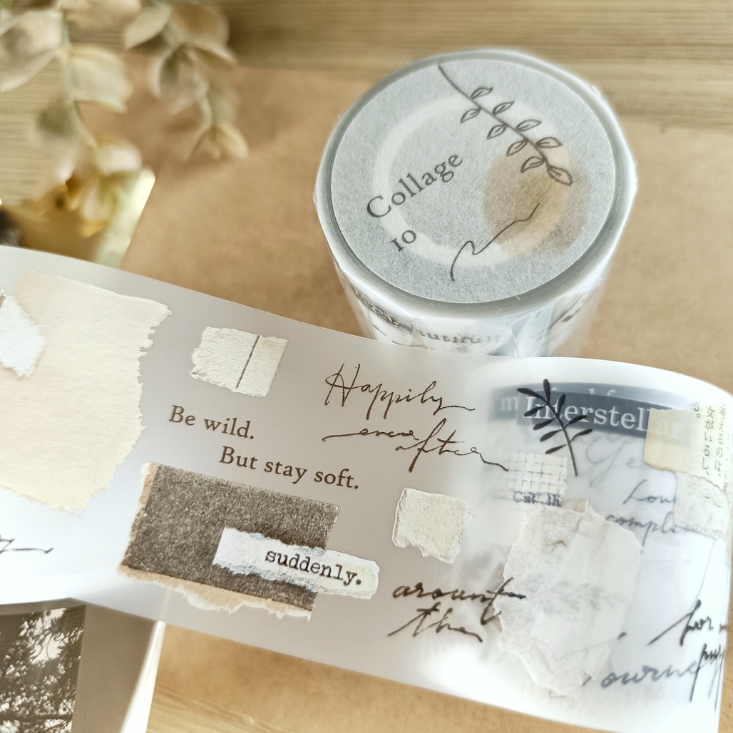 什物． Collage 10 5cm霧面PET膠帶 <整捲/分裝>